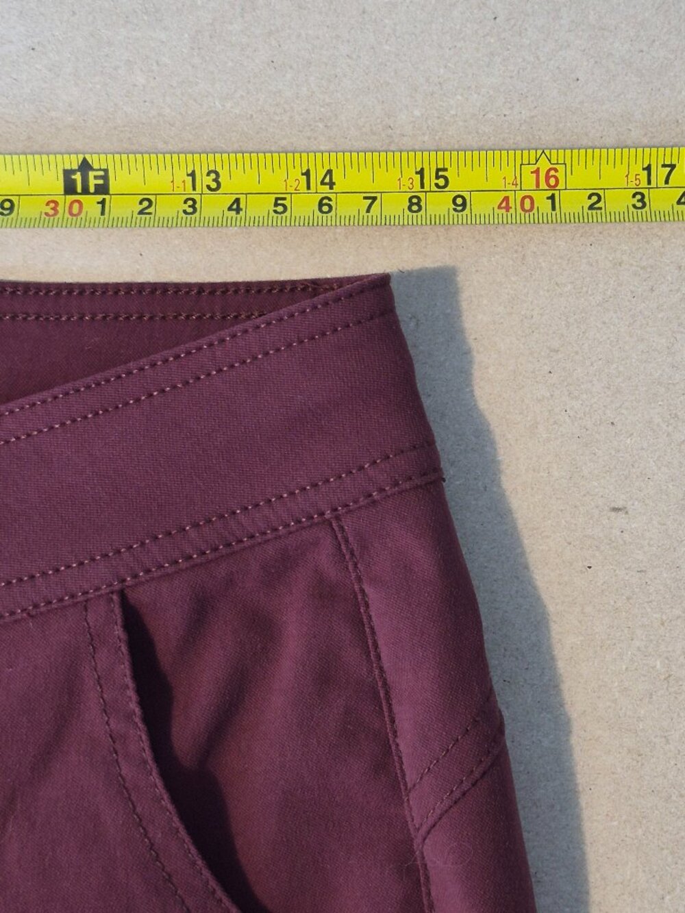 prAna Halle Pants Women’s 4 Regular Burgundy Stretch Zion Hiking Outdoor Bootcut - Picture 12 of 13